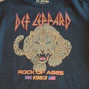 Def Leppard Black Graphic T-Shirt